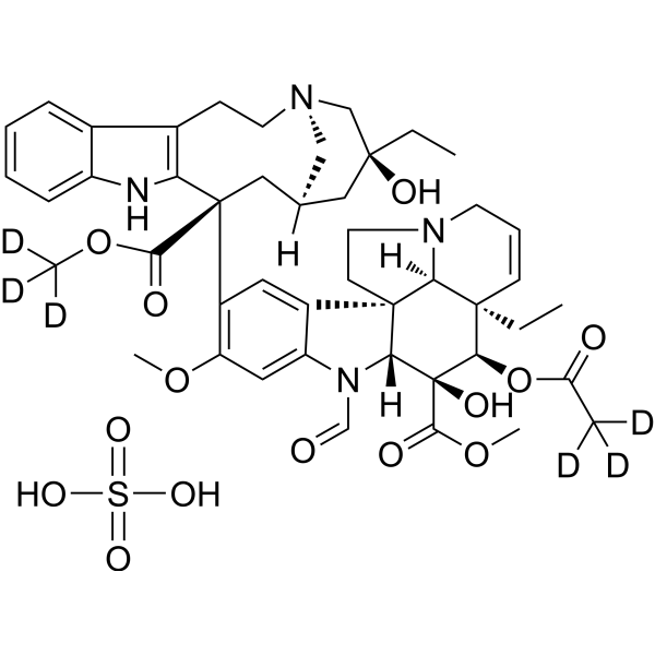 Vincristine-d6 sulfate (Leurocristine-d6 (sulfate); NSC-67574-d6 (sulfate); 22-O